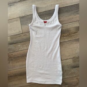 Signature8 White Ribbed Dress